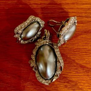 Franchise clip earrings and matching enhancer